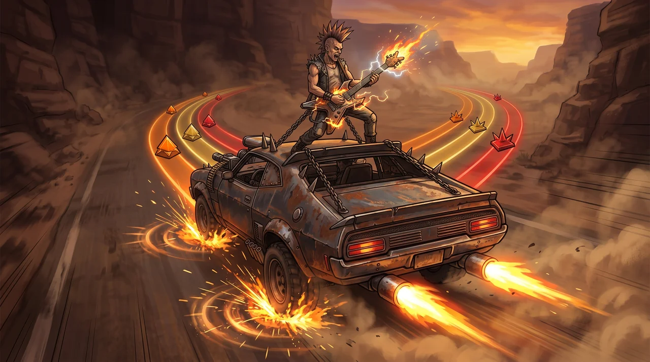 Metal Road, step 2: Guitar Hero mechanic