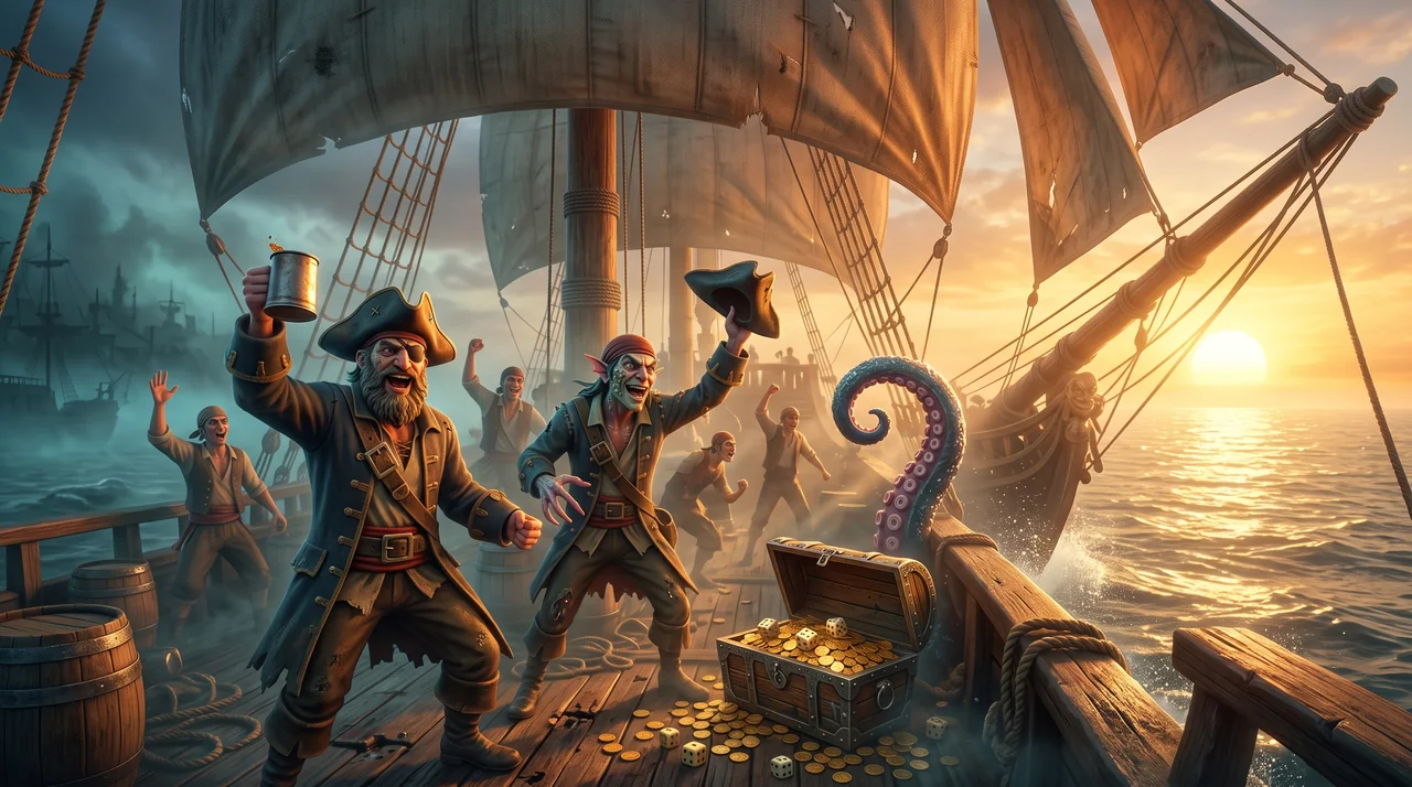 Pirate Dice, step 5: Steam release